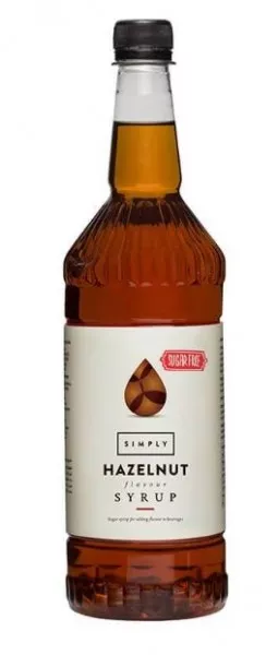 Simply Sugar Free Hazelnut Syrup - 1 Litre - Coffee Supplies